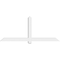 Ekena Millwork Eugene Architectural Grade PVC Gable Bracket, 72"W x 30"H x 4"D x 4"F, 10/12 Pitch GBP072X30X0404EUG00 - alternate 2